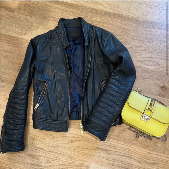 J Crew Collection Leather Jacket